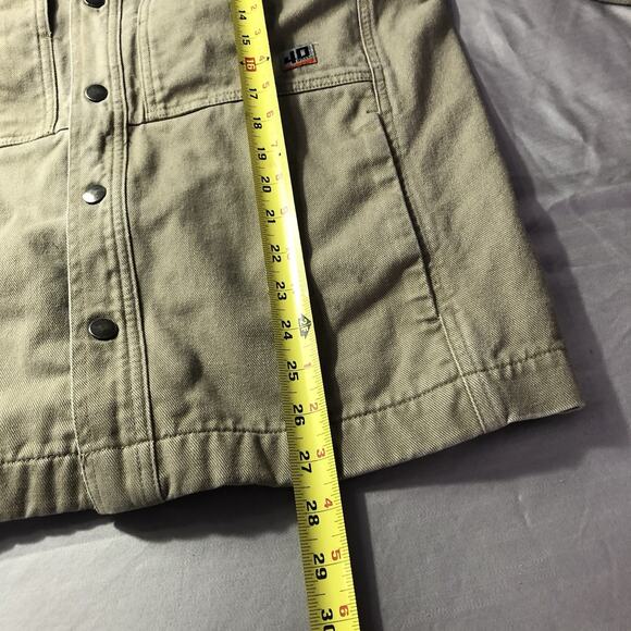 40 Grit by Duluth Trading Men's Tan Canvas Work Chore Jacket Standard Fit S - Picture 7 of 14